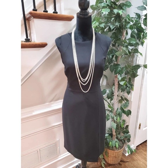 J. Crew Dresses & Skirts - J.CREW Womens Black 100% Wool Sleeveless Round Neck Knee Length Dress Size 8